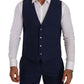 Elegant Slim Fit Wool Blend Three Piece Suit