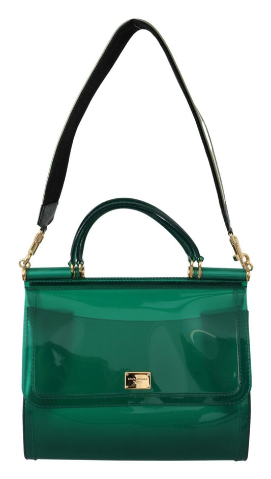 Sicily Bag in Lush Green with Gold Accents