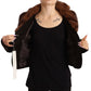 Elegant Dark Brown Leather Jacket