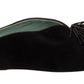 Elegant Suede Leather Embellished Flats