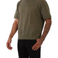 Army Green Crew Neck Cotton Tee