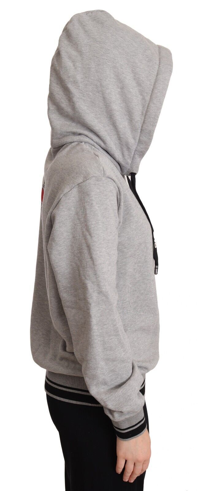 Elegant Gray Sacred Heart Hoodie