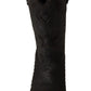 Sleek Mid Calf Leather Boots