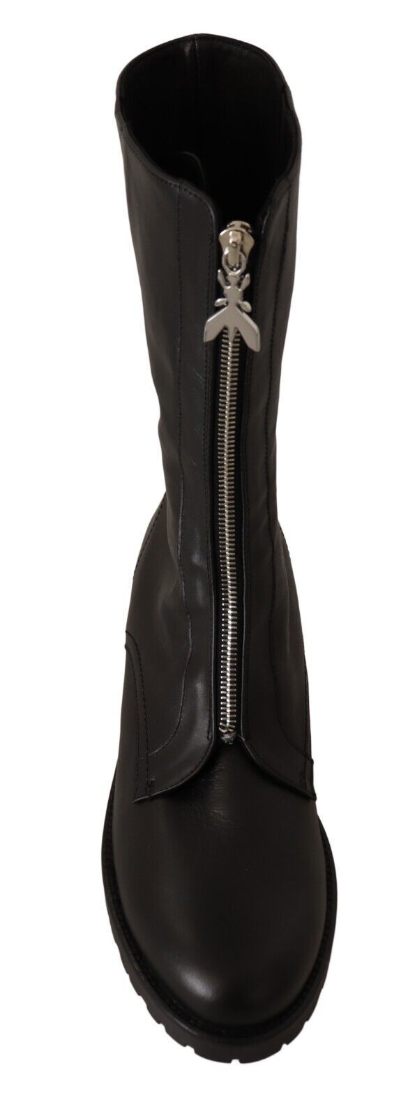 Elegant Black Leather High Boots