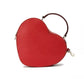 Love Shack Candied Cherry Saffiano Top Handle Heart Crossbody Handbag Red
