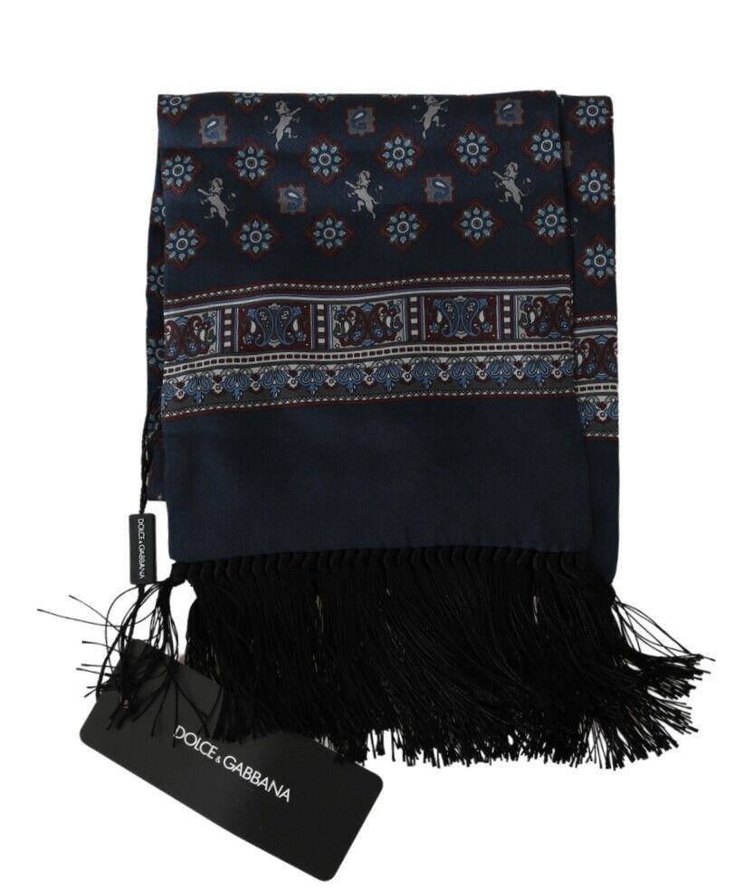 Elegant Slim Silk Fringe Scarf