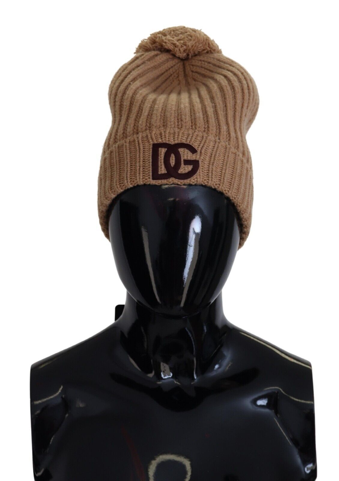 Chic Brown Cashmere Beanie Hat