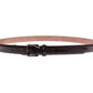 Brown Leather Logo Belt Cintura Belt
