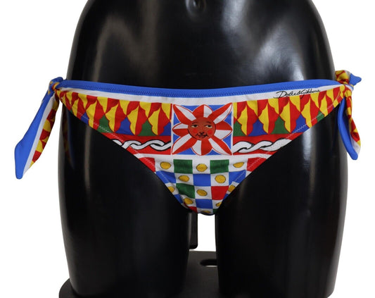 Sicilian Carretto Print Bikini Bottom