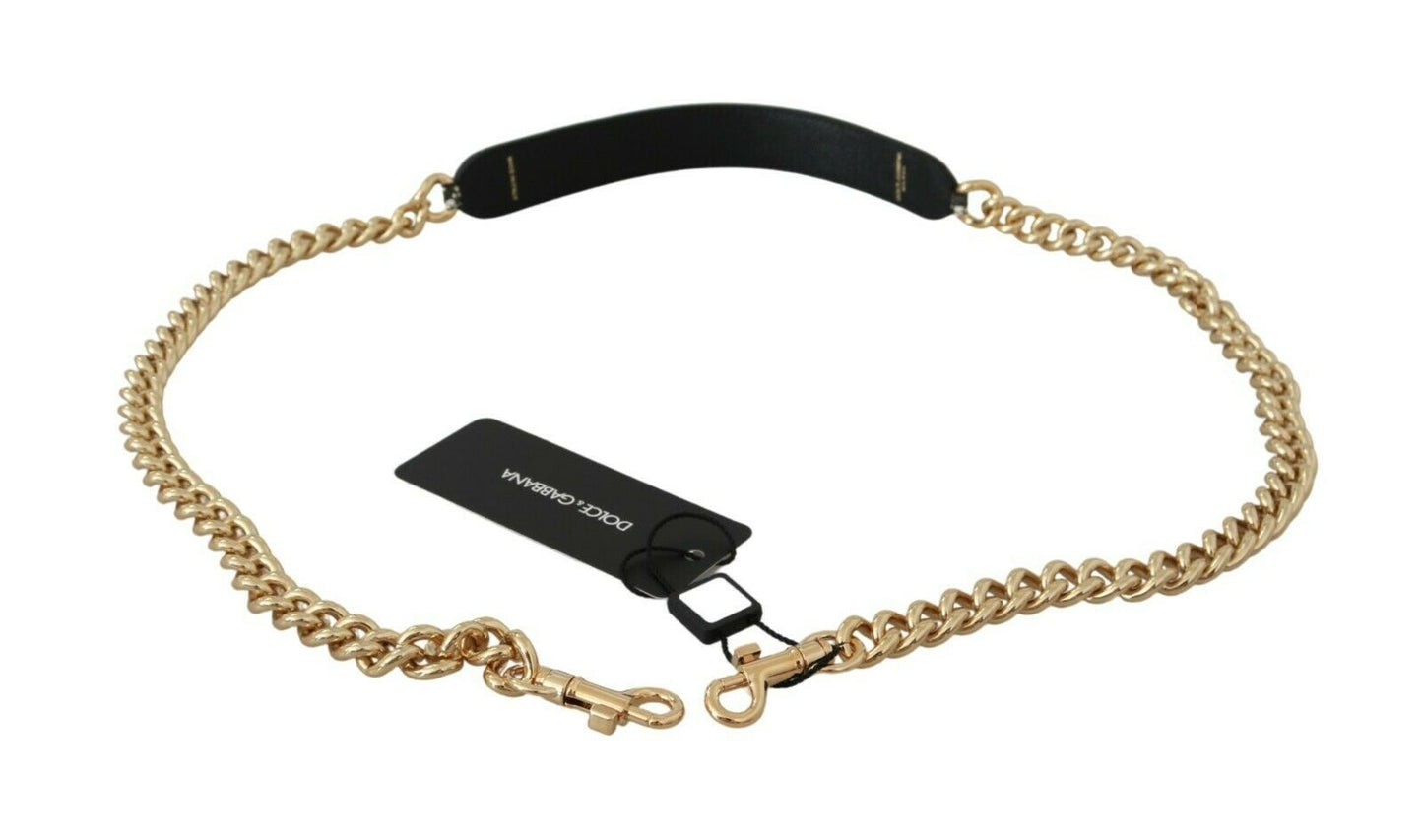 Elegant Black and Gold Shoulder Strap