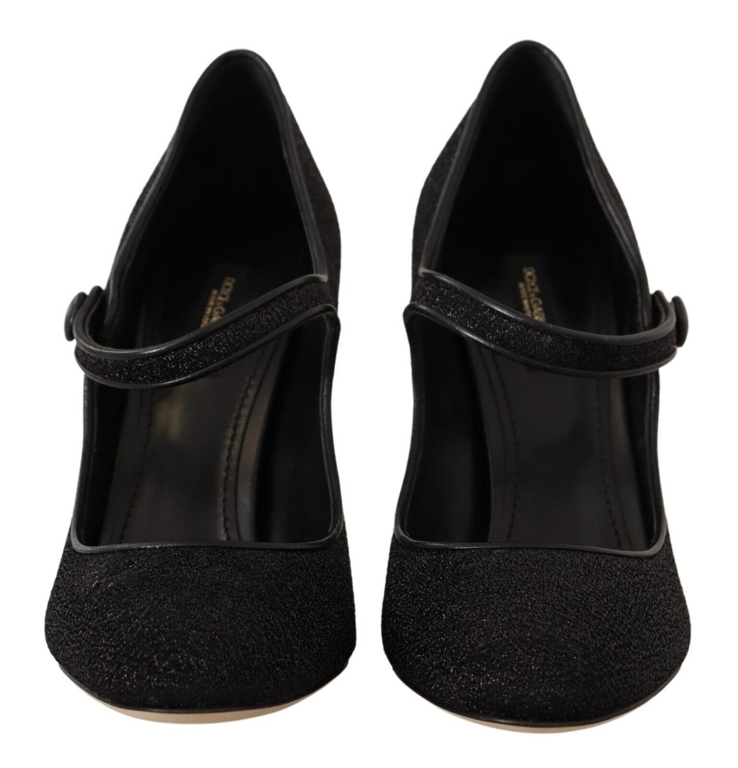 Elegant Devotion Mary Jane Pumps with Logo Heels