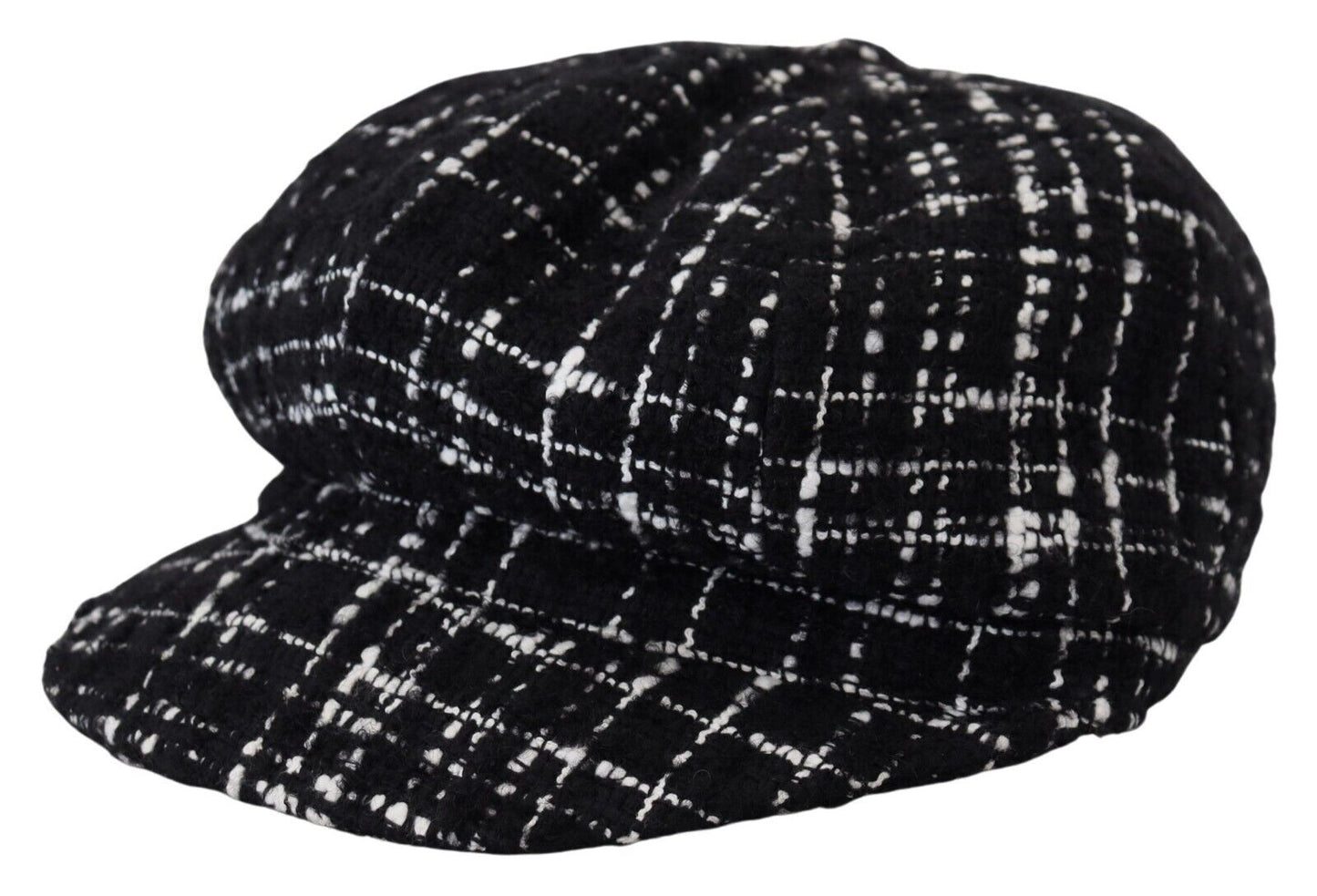 Chic Black Cabbie Hat with Luxurious Blend