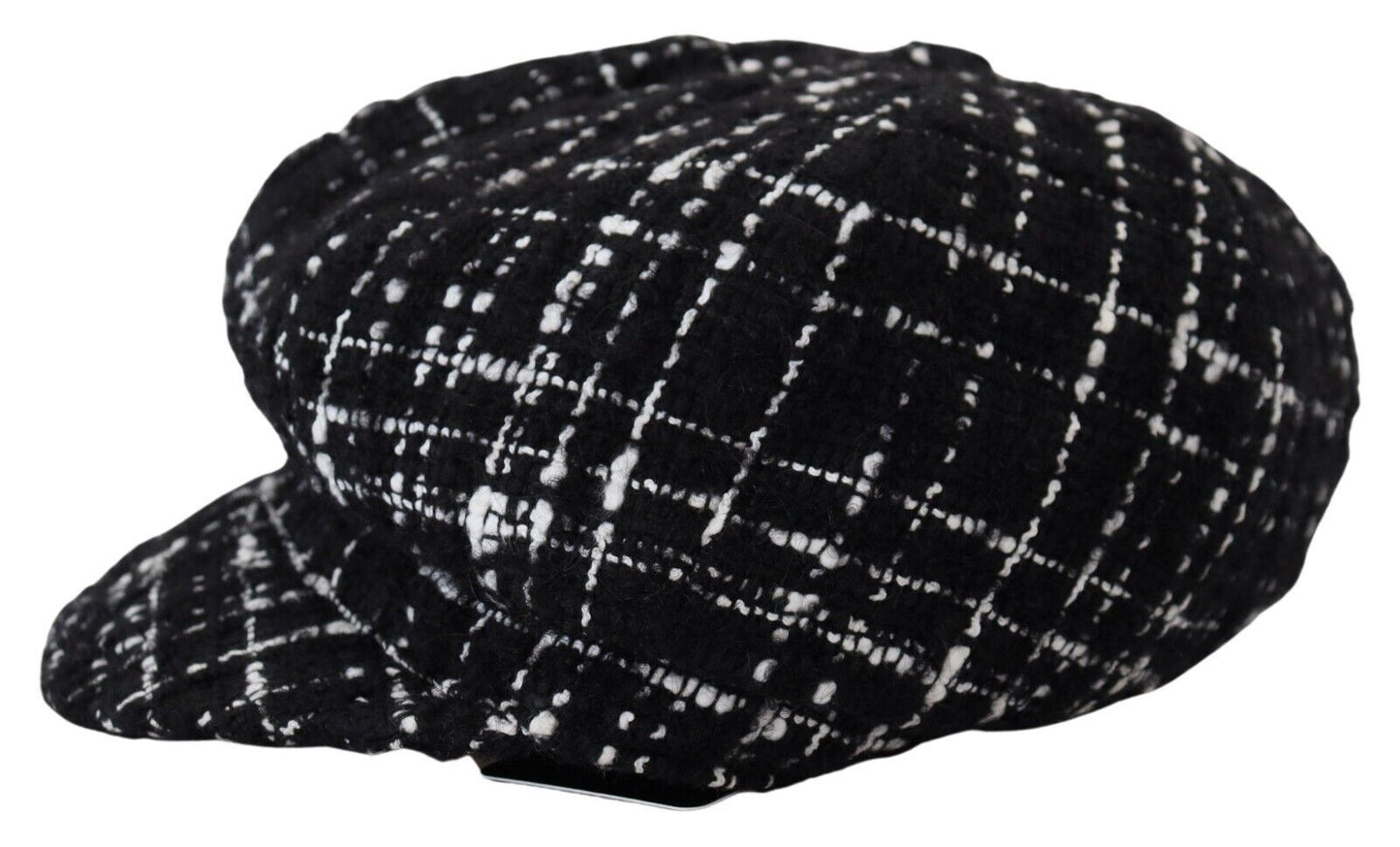 Chic Black Cabbie Hat with Luxurious Blend