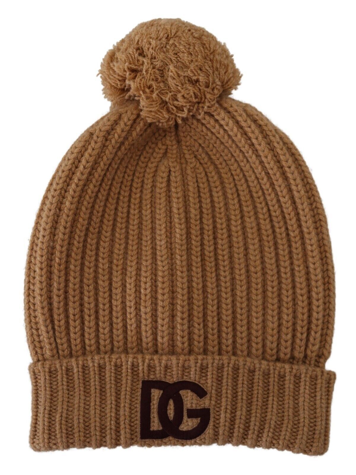 Chic Brown Cashmere Beanie Hat