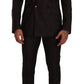 Elegant Purple Wool 3-Piece Men's Suit