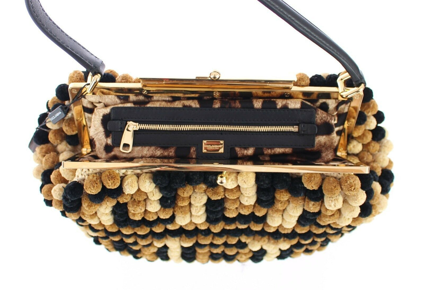 Elegant Beaded Viscose Frame Bag