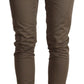 Elegant Slim Fit Cotton Blend Pants