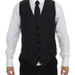 Gray Wool Formal Dress Vest Gilet Weste