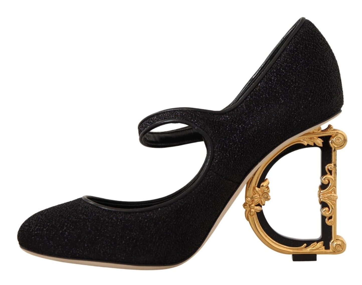 Elegant Devotion Mary Jane Pumps with Logo Heels