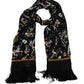 Elegant Instrument Print Silk Scarf