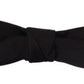 Elegant Silk Black Bow Tie