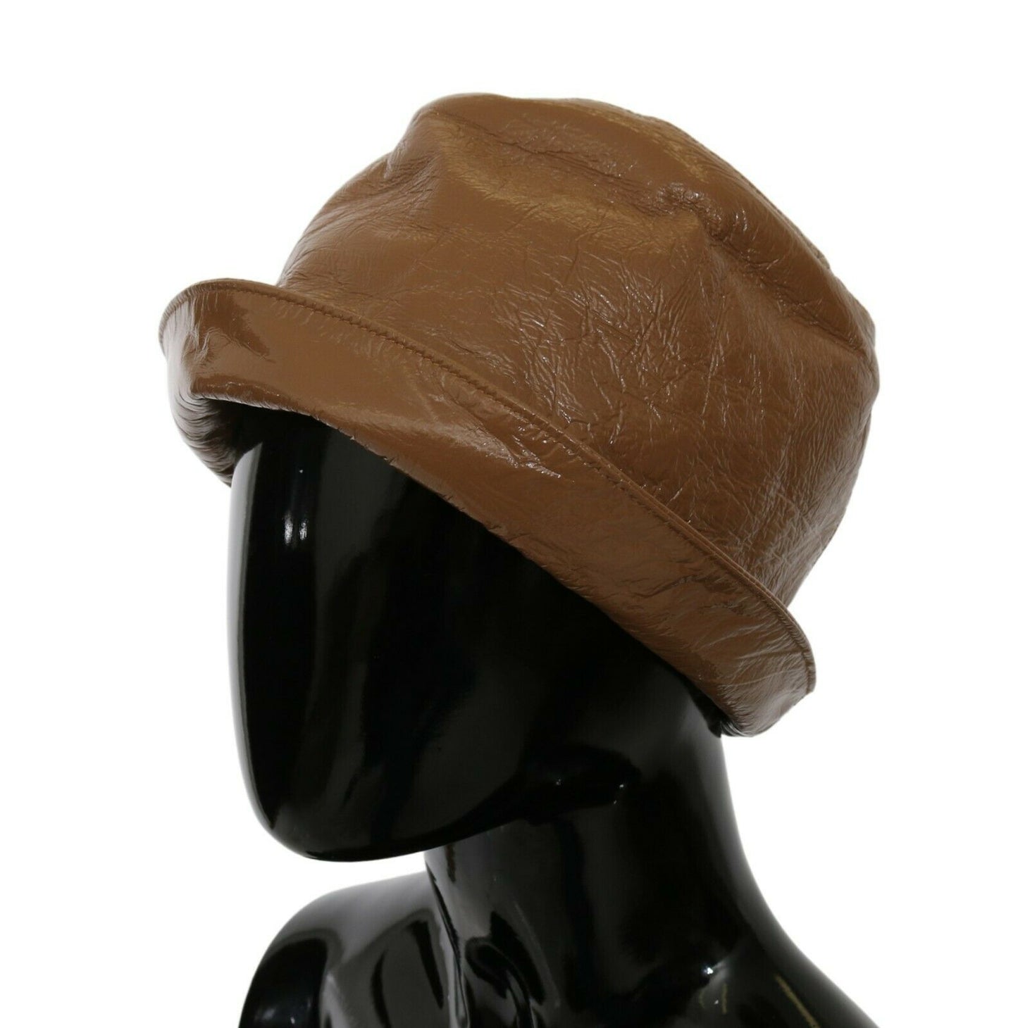 Exquisite Brown Bucket Cap with Floral Lining