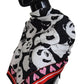 Multicolor Panda Print Silk Shawl Wrap Scarf