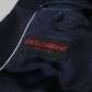 Elegant Black Wool-Silk Slim Fit Suit