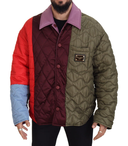 Elegant Quilted Multicolor Jacket