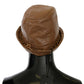 Exquisite Brown Bucket Cap with Floral Lining
