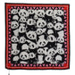 Multicolor Panda Print Silk Shawl Wrap Scarf