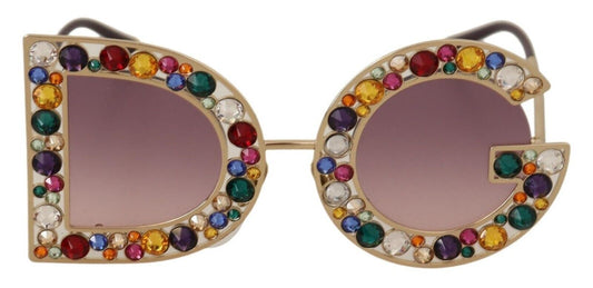 Elegant Crystal Embellished Women's Sunglasses