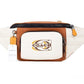 Track Chalk Sunset Quilted Smooth Leather Stamp Logo Belt Bag