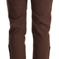 Chic Mid-Waist Cropped Cotton Pants