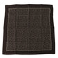 Brown Polka Dot Square Handkerchief Scarf