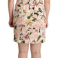 Floral Lilies Print Mini Dress