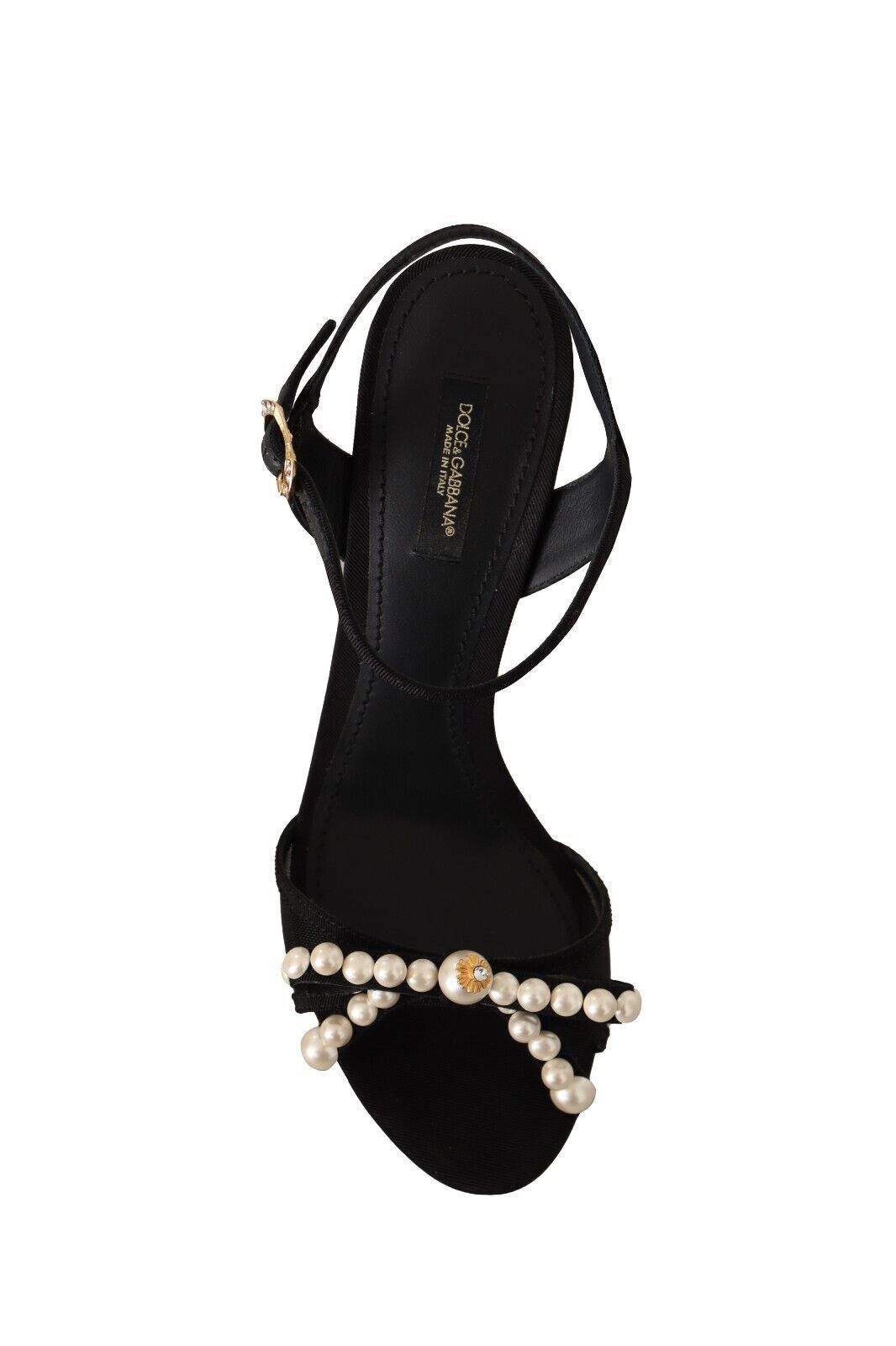 Elegant Mesh Pearl Applique Heels