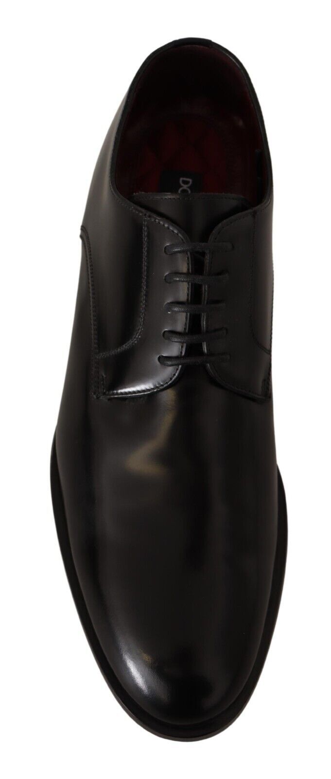 Elegant Black Leather Derby Formal Shoes