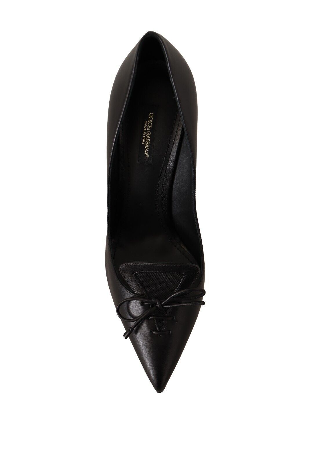 Elegant Black Leather Stiletto Pumps