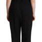 Black Wool Blend Sleeveless Jumpsuit Dress