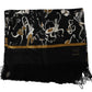 Elegant Instrument Print Silk Scarf