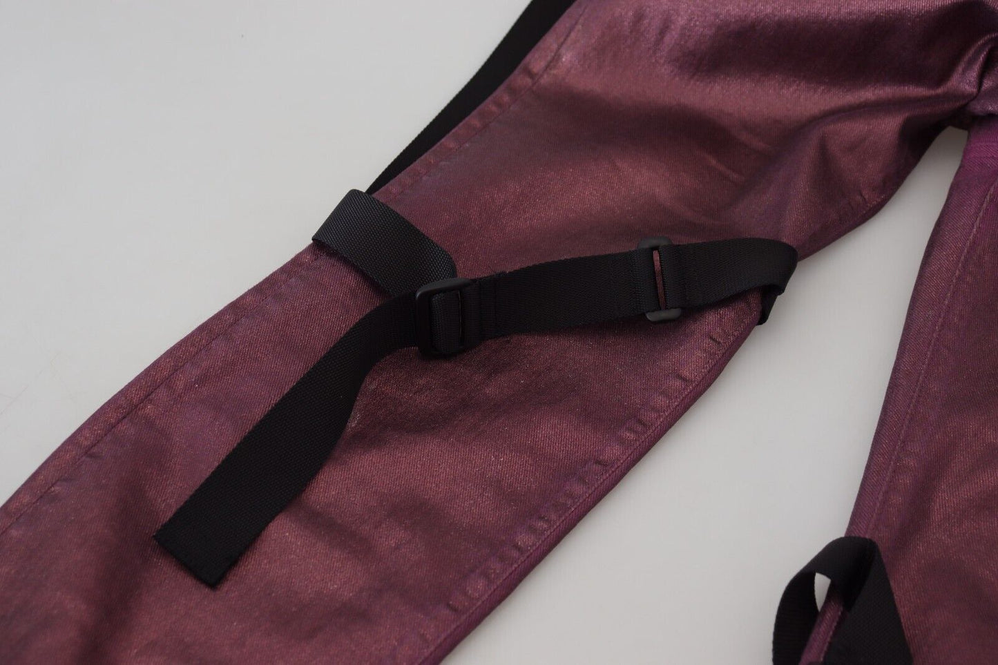 Elegant Magenta Cotton Trousers