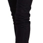 Chic Black Slim Fit Designer Jeans