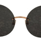 Chic Gold and Gray Designer Sunglasses