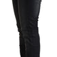 Black Washed Cotton Low Waist Slim Fit Denim Jeans