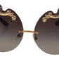 Elegant Gold Baroque Sunglasses