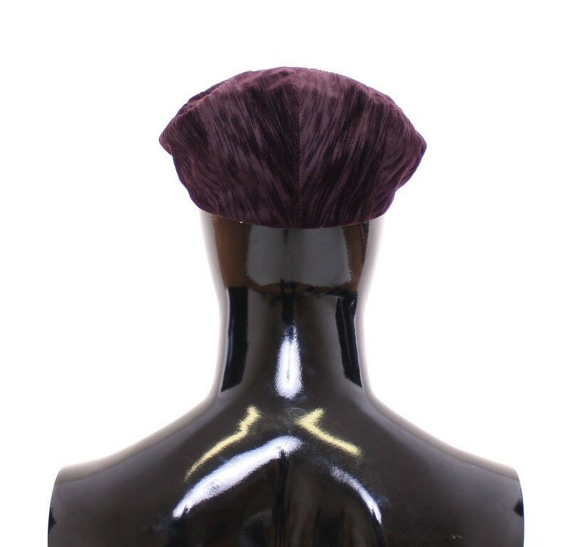 Elegant Purple Newsboy Cap