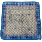 Elegant Blue Silk Men's Bandana Head Wrap