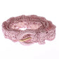 Elegant Pink Viscose Women's Belt - Made in Italy