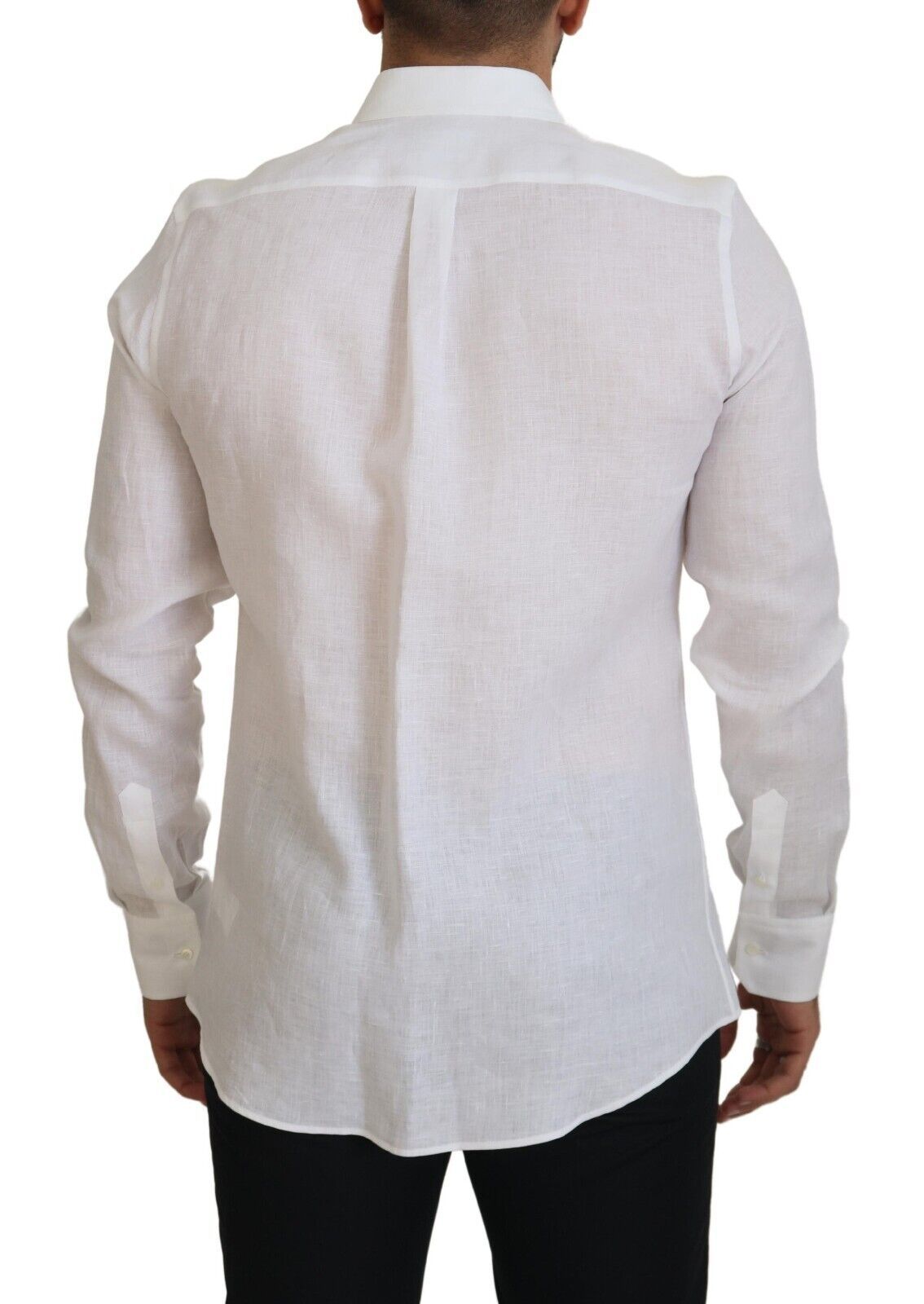 Elegant White Martini Dress Shirt